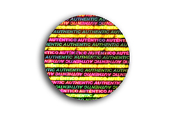 hologramme authentique rose jaune vert